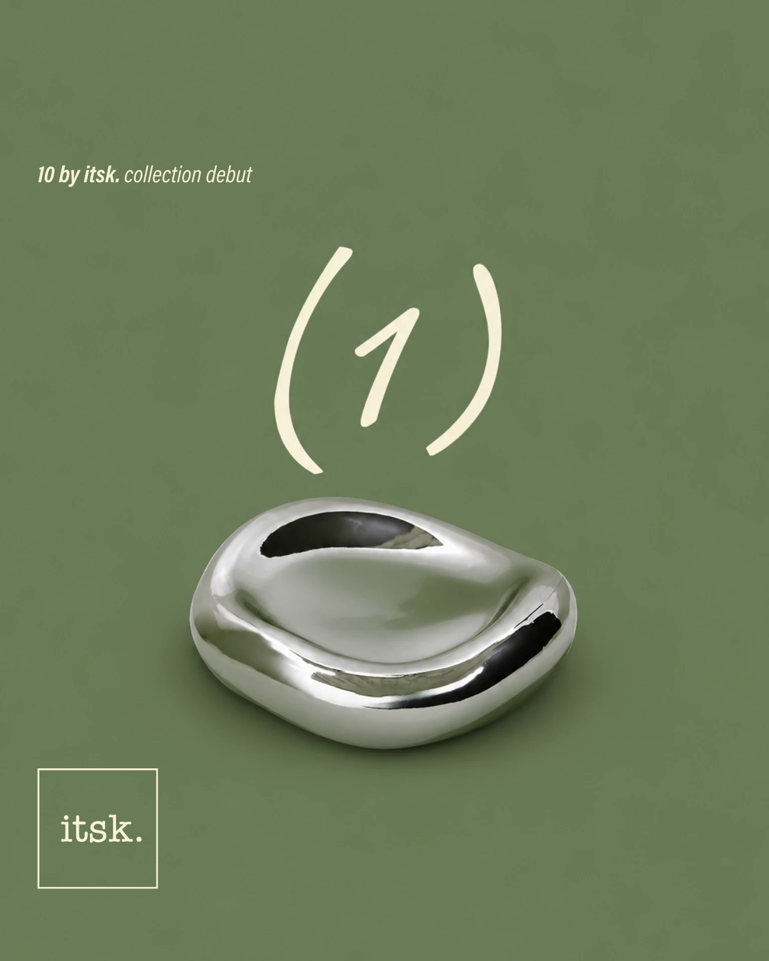 10 by itsk. promotional poster, featuring each object as a number of 10