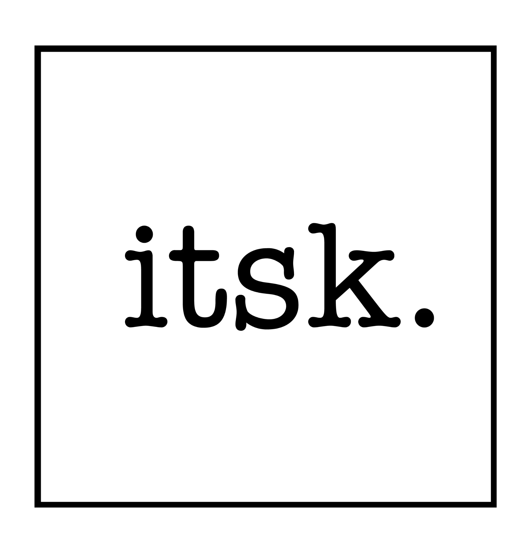 itsk. boxed wordmark